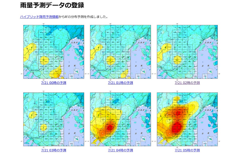 6時間先までのR’予測