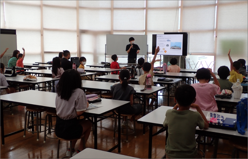 養父市の生物多様性に関連するボランティア活動＜小学校3年生環境学習の講師を務めました＞